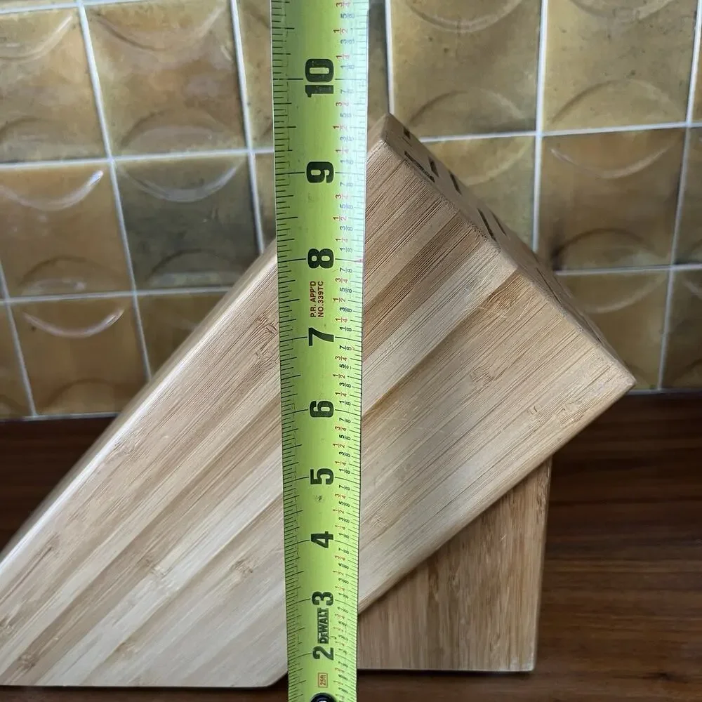 Shun 11-Slot Bamboo Wood Knife Block
